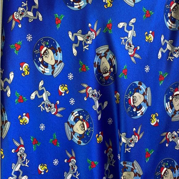 Vintage 90s Y2K Looney Tunes Christmas Dress Size Large - Picture 3 of 4